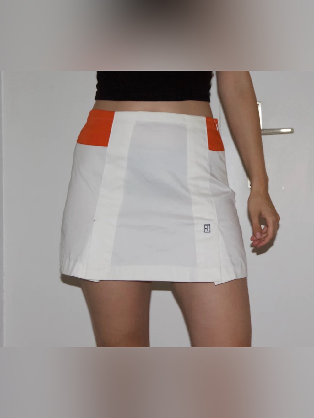 Vtg Y2k Nike white skirt size M